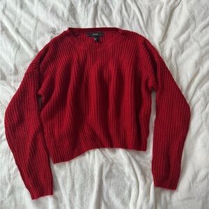 Red Women's Knit Sweater